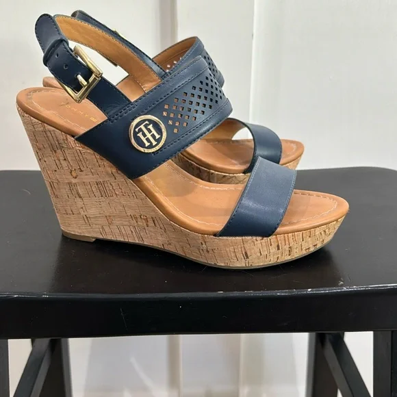Tommy Hilfiger - Wedges Womens size 7.5 - Picture 1 of 10